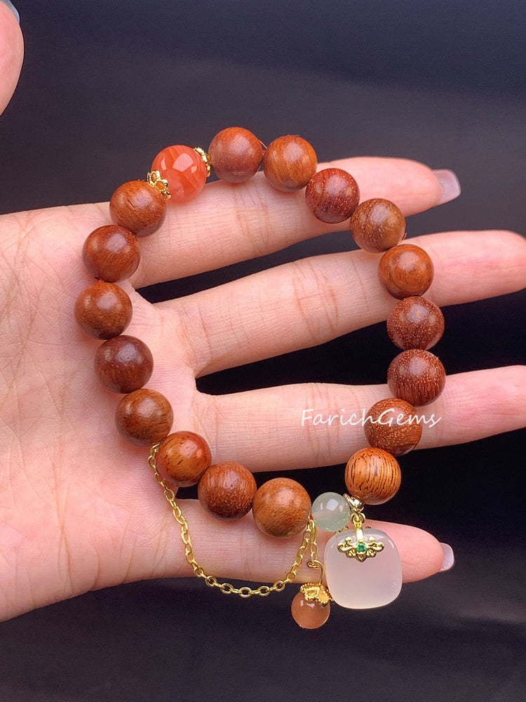 Natural Sandalwood Bracelet 10mm