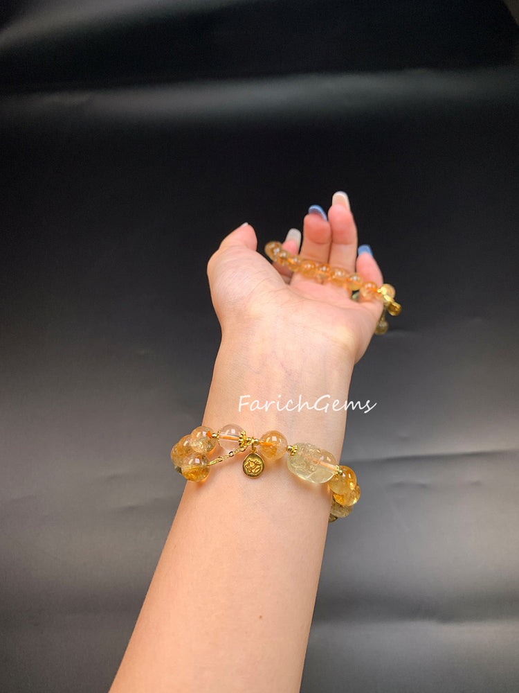 Citrine Crystal Bracelet 8mm